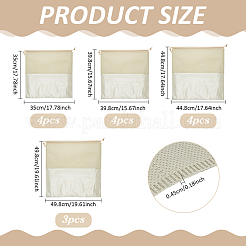 14 шт. 4-х видов квадратных тканевых упаковочных мешочков для обуви&nbsp;ABAG-PH0001-60B