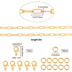 Наборы для самостоятельного изготовления украшений из цепочки-скрепки&nbsp;DIY-SC0014-49G