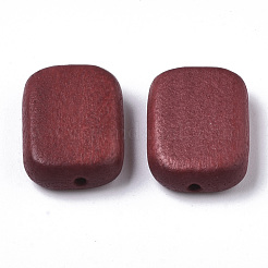 Perles de bois naturel peintes&nbsp;WOOD-R265-07F