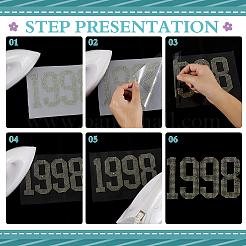 1998 Glas-Hotfix-Strass&nbsp;DIY-WH0661-24