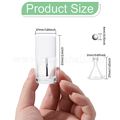 Прозрачный стеклянный лак для ногтей пустая бутылка&nbsp;MRMJ-GL0001-18