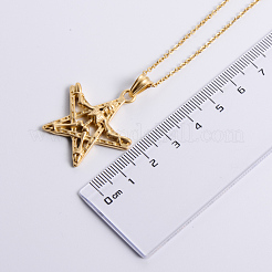 Винтажные готические ожерелья из нержавеющей стали с подвеской в виде скелета-пентаграммы для женщин и мужчин WQ3866