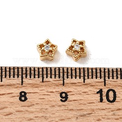 Латунные микропаве из прозрачного кубического циркония KK-P340-30G