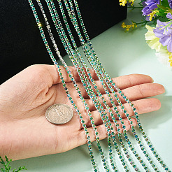 5 Strang Tassenketten aus legiertem Glas mit Strassen&nbsp;AJEW-TA0002-49A