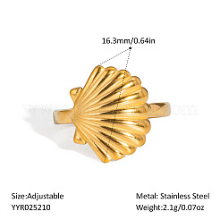 Verstellbare Manschettenringe aus Edelstahl mit Ozeanmotiven für Damen&nbsp;VG5206-9
