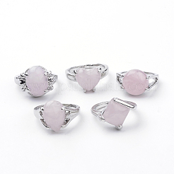 Природного розового кварца кольца G-S242-09-B