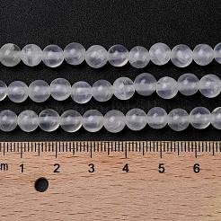 Природного зеленого нефрита нитей бисера G-Q162-A01-A01-05