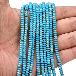 Синтетические имперские нитки из бисера яшмы G-L635-A09-4x2mm-03