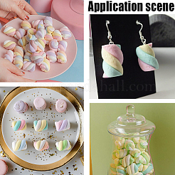 18шт. Модель искусственного зефира из смолы DIY-SC0030-89