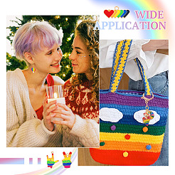 26 шт. 13 стиля радужных эмалевых подвесок из сплава гордости&nbsp;ENAM-TA0001-88