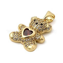 Латунные микро проложить кубического циркония подвески&nbsp;KK-K258-24H-G-RS