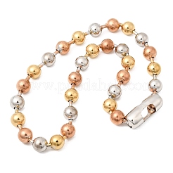 Collane con catene a sfere in acciaio inossidabile 304 per unisex&nbsp;NJEW-K305-01A