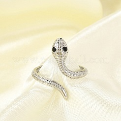 Кольца-манжеты из нержавеющей стали 304 с черной эмалью для женщин&nbsp;RJEW-G338-05P