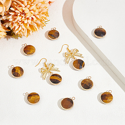 Подвески из натурального тигрового глаза&nbsp;G-BBC0001-37C