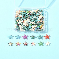 100 шт. 13 вида синтетических бирюзовых бусин G-FS0005-86