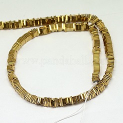 Electroplate non magnetici ematite Perle sintetiche heishi fili&nbsp;G-J171A-2x2mm-06