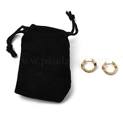 Маленькие массивные серьги-кольца с сердцем из прозрачного кубического циркония для женщин EJEW-SZ0002-41