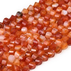 Натуральные полосатые агатовые бусы&nbsp;G-P611-C09-01