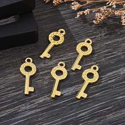 Supports clés Pendentif en alliage de strass de style tibétain&nbsp;K0PCW011