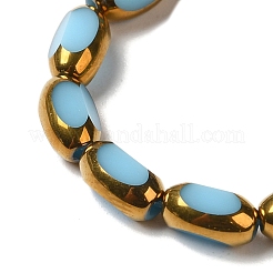 Стеклянные бусины с гальваническим покрытием  EGLA-P061-02A-10