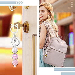 24 шт. 6-х цветная фурнитура для застежки брелока из цинкового сплава KEYC-SC0001-83