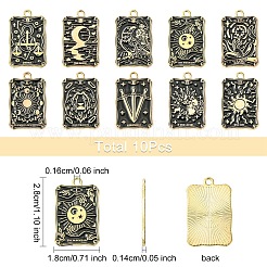 10шт 10 стиля подвески из сплава с эмалью&nbsp;ENAM-YW0005-50