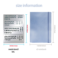 Трафареты для резки металла из нержавеющей стали DIY-WH0289-139