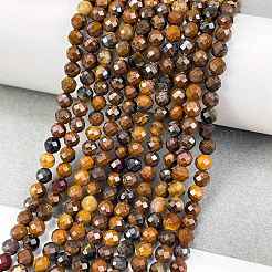 Природных тигровый глаз бисер нитей&nbsp;G-M399-03C-01