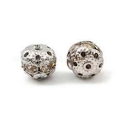 Латунные бусины со стразами  KK-U057-14P