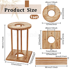 Подставка для корзины из сосны DIY-WH0656-88C