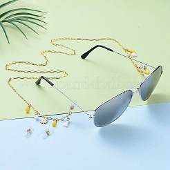 Chaînes de câble en laiton / chaînes de trombones chaînes de lunettes&nbsp;AJEW-EH00012