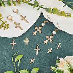 24шт 12 стиля подвески из сплава с кристаллами и стразами FIND-SC0010-80