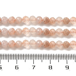 Натуральный Sunstone бисер пряди G-B074-B03-03