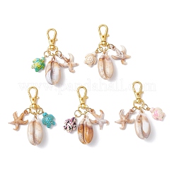 5 шт. подвеска в виде черепахи из акрила 5 цветов и синтетической бирюзы&nbsp;HJEW-JM03876-02