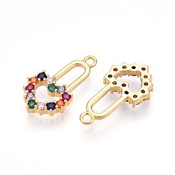 Латунные микро проложить кубического циркония подвески&nbsp;KK-N261-14G