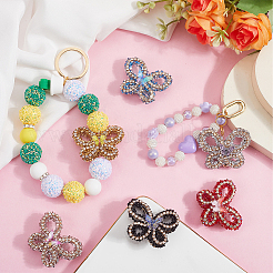 6 шт. 6-х цветные непрозрачные акриловые блестящие стразы&nbsp;MACR-SC0001-79