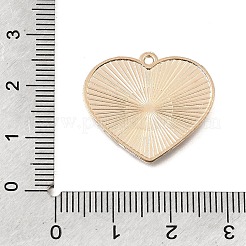 野球ボール合金エナメルペンダント  ゴールドカラー  ハート型の野球チャーム  21x23.5x1mm  穴：1.2mm&nbsp;AL-CBA2166-01G-05