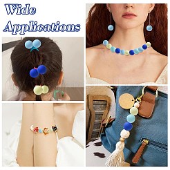 ラバー加工オペークアクリルビーズ  ラウンド  ライトスカイブルー  16mm  穴：2mm  約232個/500g&nbsp;MACR-CJC0009-02D