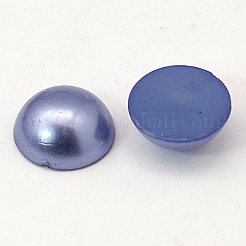 Cabochons demi-ronde bombés en acryliques d'imitation nacre&nbsp;OACR-H001-10R