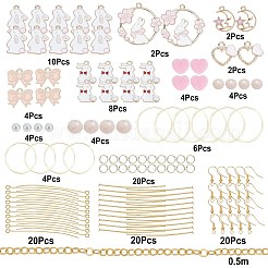 Kit de fabrication de boucles d'oreilles pendantes sur le thème du lapin&nbsp;DIY-SC0017-56