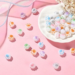 100 шт. Непрозрачные акриловые бусины&nbsp;OACR-CJ0001-31