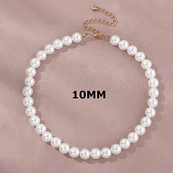 Collane di perle rotonde in imitazione di plastica per le donne&nbsp;WGF0340-03