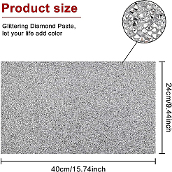 Горный хрусталь с блестками из смолы (клей на спине) DIY-WH0166-23B