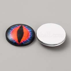 Cabochons yeux en verre autocollants lumineux&nbsp;DIY-WH0304-941C-35