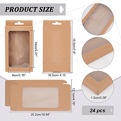 Scatole di cartone creative pieghevoli rettangolari&nbsp;CON-WH0087-99A