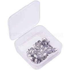 304 нержавеющая сталь чашечка жемчужные штифты булавки подвески STAS-PH0010-32P