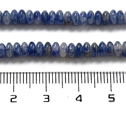 Натуральное синее пятно нитки из бисера яшмы G-K343-C18-01