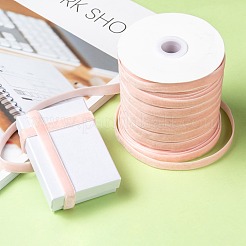 シングルフェイスベルベットリボン  ラベンダーブラッシュ  3/8インチ（9.5~10mm）  約50ヤード/ロール（45.72メートル/ロール）&nbsp;SRIB-T004-01-21