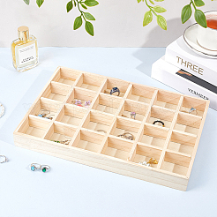 24. Деревянные подносы для хранения украшений: серьги&nbsp;AJEW-WH0673-70