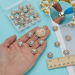 30pcs Legierung Kristall Strass Cabochons&nbsp;FIND-FG0004-69KCG